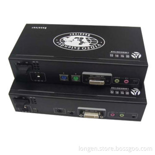 VGA/Audio Fiber Optical Transmission with PS2, Extend Maximum Up to 2km/20km Over MM/SM Fiber Cable